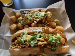 Seitan cheese steak  at Green Kitchen in Cleveland