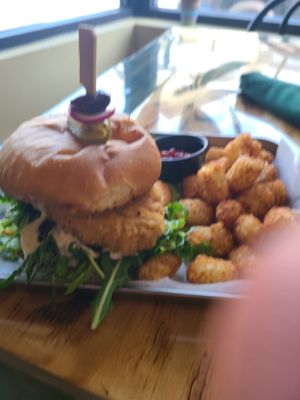 chicken sandwich!  at Green Kitchen in Cleveland