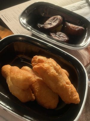 Festival and plantain sides   at Turtle Bay  in Durham