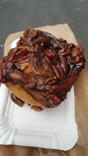 Sticky bun at MOON in Zurich