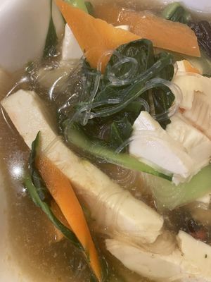 Boiled vegetables with tofu  at Shanghai Naturalmente in Padua