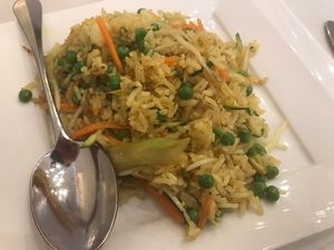 Curry rice- ask without eggs to make it vegan  at Shanghai Naturalmente in Padua