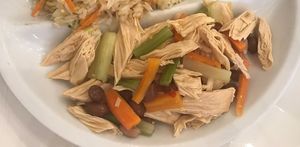 Straccetti di tofu del menù pranzo  at Shanghai Naturalmente in Padua