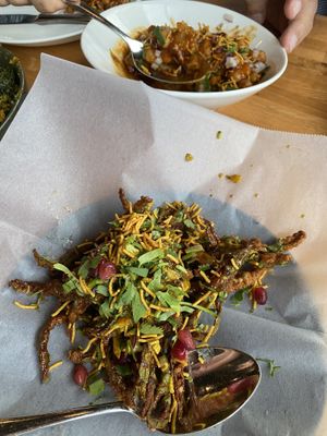 Kurkury Bhindi Bhel (okra)  at Bombay Street Kitchen in Orlando