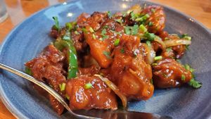 Fried cauliflower- gobi manchurian at Bombay Street Kitchen in Orlando
