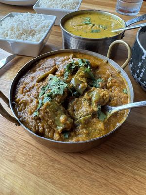 Baigan Mirchi ka salan  at Bombay Street Kitchen in Orlando