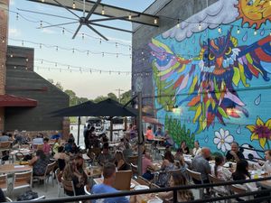 Beer Garden at Owl's Roost Brewing in Franklinton