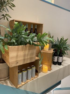 Vegan wine corner at Green Common Nexxus in Hong Kong Island