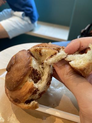 Fluffy cinnamon roll! at Green Common Nexxus in Hong Kong Island