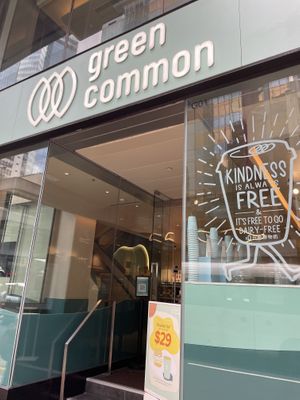 Storefront - no extra charge for plant based milk  at Green Common Nexxus in Hong Kong Island