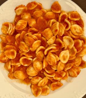 orecchiette pomodoro  at Baresana in Bari