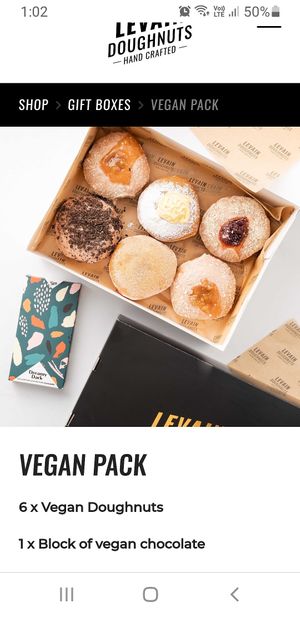 Vegan pack at Levain Doughnuts in Mentone
