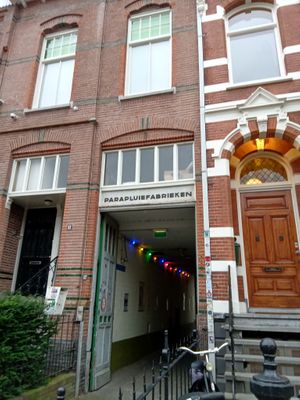 Entrance as seen from the street at Garbanzo Hummus Bar in Nijmegen