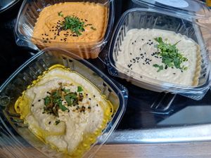 Hummus at Garbanzo Hummus Bar in Nijmegen