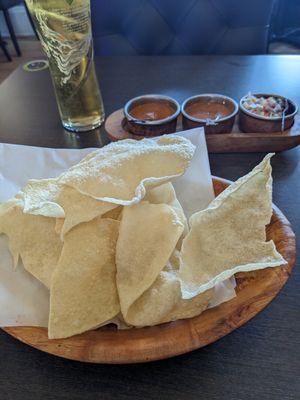 Poppadoms at Darshan Nepal in Cannock