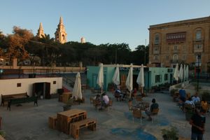 Outdoor Area at Balzunetta Restaurant in Floriana