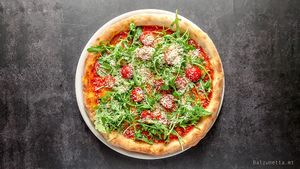 Pizza Tricolore at Balzunetta Restaurant in Floriana