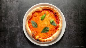 Pizza Margherita  at Balzunetta Restaurant in Floriana