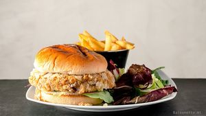 Chickpea Burger  at Balzunetta Restaurant in Floriana