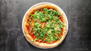 Pizza Balzunetta at Balzunetta Restaurant in Floriana