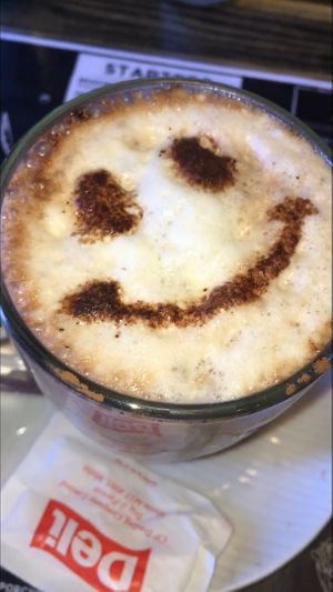 Hot chocolate with soy milk  at Balzunetta Restaurant in Floriana