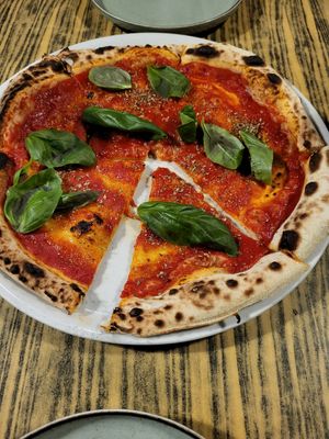 Pizza Marinara at Balzunetta Restaurant in Floriana