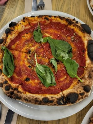 Pizza Marinara at Balzunetta Restaurant in Floriana