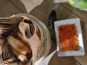 Vegan spring rolls at Woosabi in Gdansk