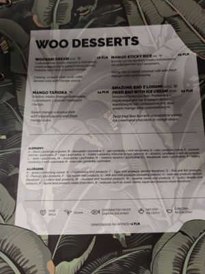 Desserts at Woosabi in Gdansk