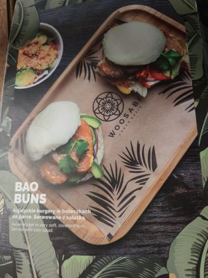 Bao buns offer at Woosabi in Gdansk