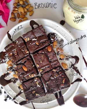 Brownie at Vale Vegan in San Andres Cholula