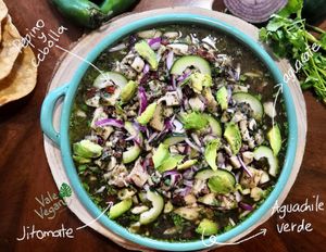 Aguachile  at Vale Vegan in San Andres Cholula