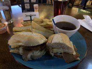 French dip from piper down with vegan daddy meat at Vegan Daddy Meats in Salt Lake City