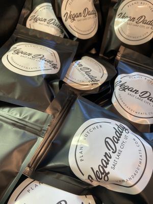 Vegan jerky at Vegan Daddy Meats in Salt Lake City