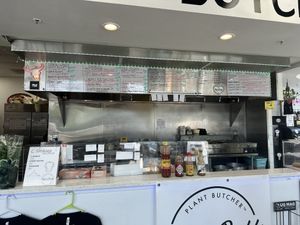 Inside with updated menu  at Vegan Daddy Meats in Salt Lake City