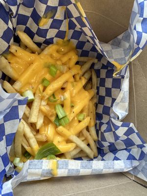 Cheese fries  at Vegan Daddy Meats in Salt Lake City