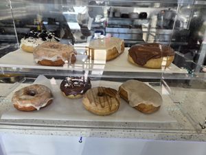Donuts! (I didn't try one) at Vegan Daddy Meats in Salt Lake City