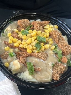 VFC bowl  at Vegan Daddy Meats in Salt Lake City