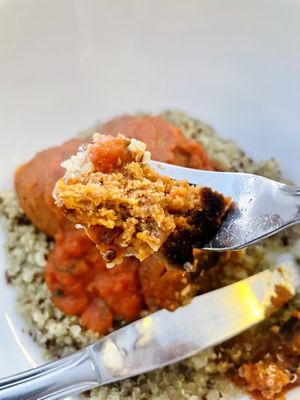 Kamal Basha Meatballs Vegan  at Made in Health in Cairo