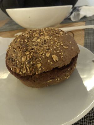 Plant based burger  at Made in Health in Cairo
