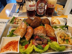 Veggie mix, can be made vegan at EATERY in Athens