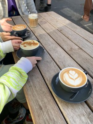 lattes  at The Milkman in Edinburgh