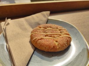 Brown sugar & cinnamon cookie (vegan) at The Milkman in Edinburgh
