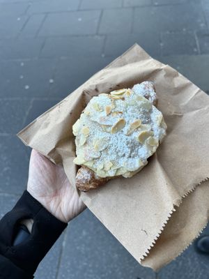 Almond croissant   at The Milkman in Edinburgh