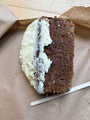Vegan carrot cake - to die for   at The Milkman in Edinburgh