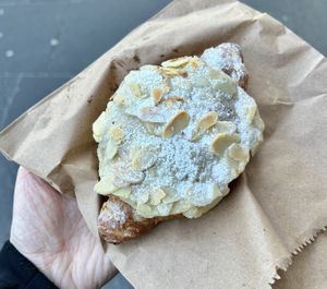 Almond croissant   at The Milkman in Edinburgh