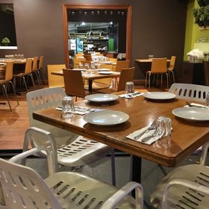 Restaurant interior at Green Thai in Newcastle