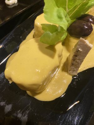 Papas Huancaina   at Guille Veggie in Buenos Aires