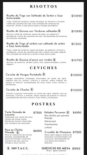 Food menu, pg 3  at Guille Veggie in Buenos Aires