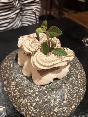 Torta with lúcuma  at Guille Veggie in Buenos Aires